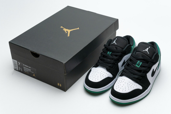 Jordan 1 Low White Black Mystic Green 553558-113