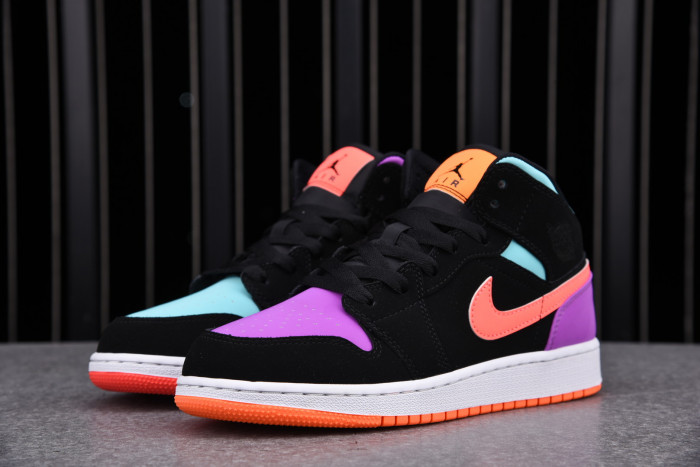 Jordan 1 Mid Multi-Color (GS)  554725 083