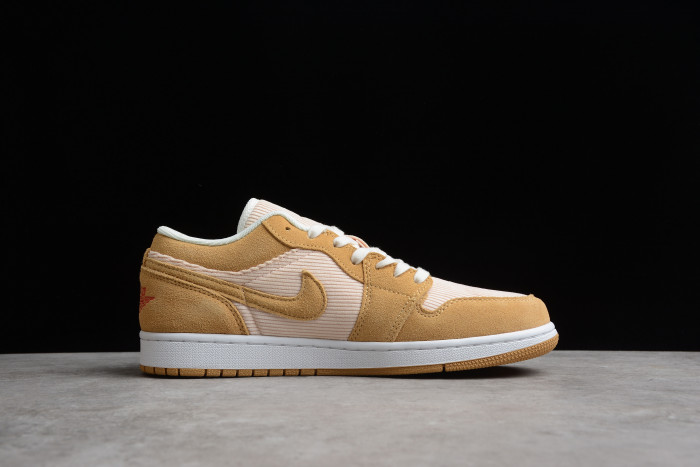Jordan 1 Low SE Twine Orange Quartz Corduroy (W) DH7820-700
