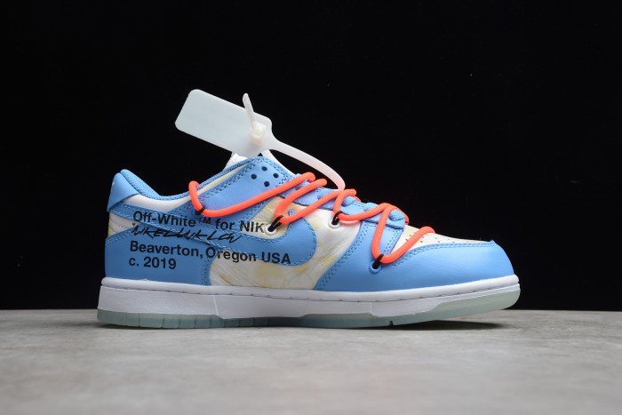 Off-White x Futura x Dunk Low SB UNC University Blue Summit White DD0856-403
