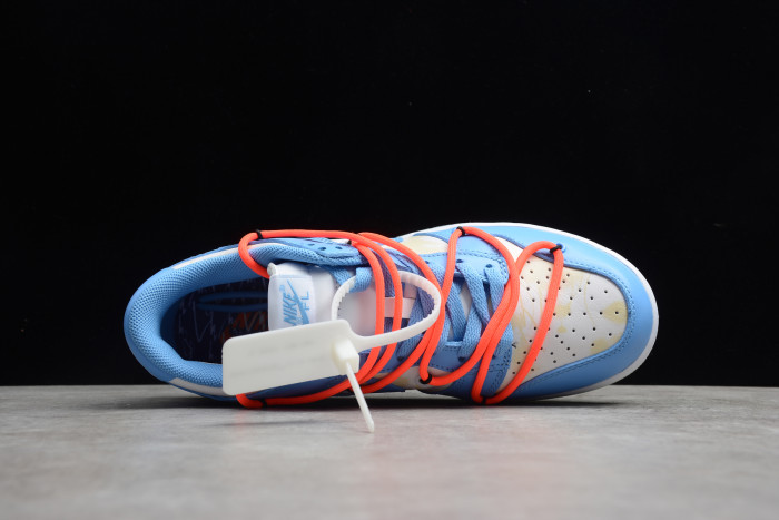 Off-White x Futura x Dunk Low SB UNC University Blue Summit White DD0856-403