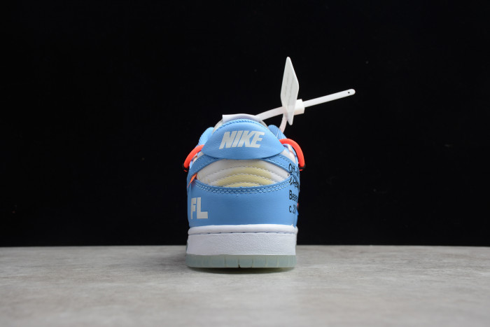 Off-White x Futura x Dunk Low SB UNC University Blue Summit White DD0856-403
