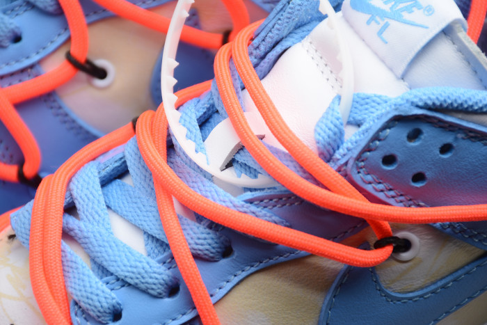 Off-White x Futura x Dunk Low SB UNC University Blue Summit White DD0856-403