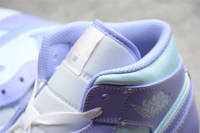 Jordan 1 Mid Purple Aqua 554724-500