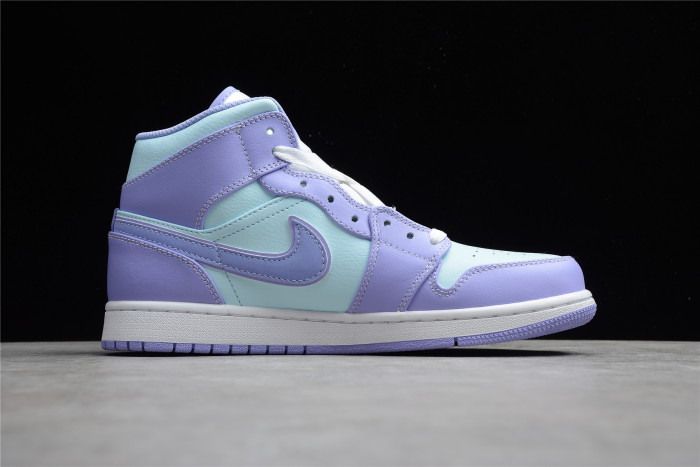 Jordan 1 Mid Purple Aqua 554724-500