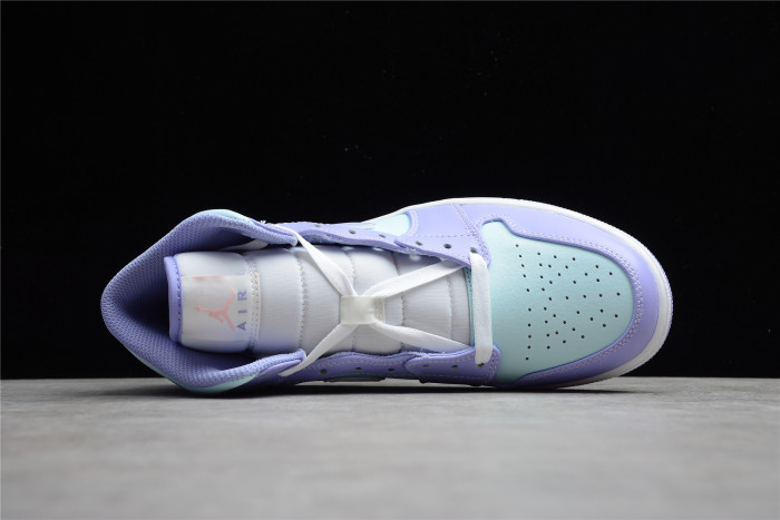 Jordan 1 Mid Purple Aqua 554724-500