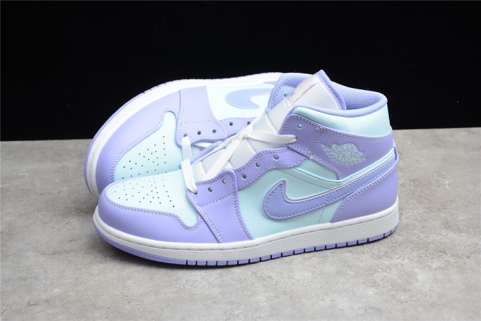 Jordan 1 Mid Purple Aqua 554724-500